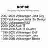 Kugel Rear Wheel Bearing Hub Assembly Pair For Volkswagen Jetta Beetle Golf Audi TT Quattro R32 K70-100559